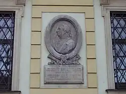 Kutuzovova pamětní deska na Dietrichsteinském paláci