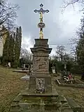 Kříž na hřbitově z roku 1860