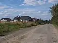 Nové domy v jižní části obce