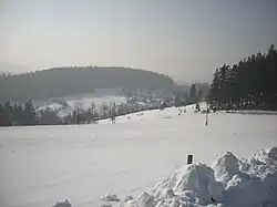 Pohled na západní část Hor (Kyselky a kopec Boňkov v pozadí)