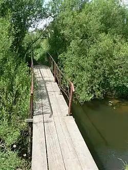 Lávka přes Lokystu v okr. městě Šilalė