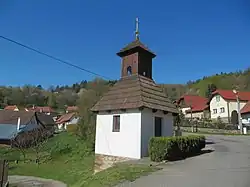 Střed vesnice a kaple sv. Benedikta