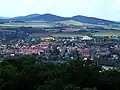 Pohled na město z vrchu Löbauer Berg