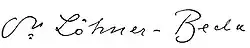 Fritz Löhner-Beda – podpis