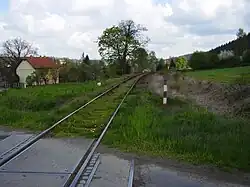 Trať u obce Lštění