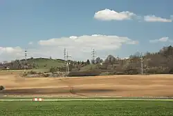 Medlánecké kopce od letiště Medlánky