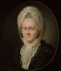 Sophie von La Roche na portrétě Georga Oswalda Maye z roku 1776