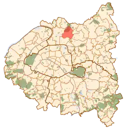 La Courneuve na mapě