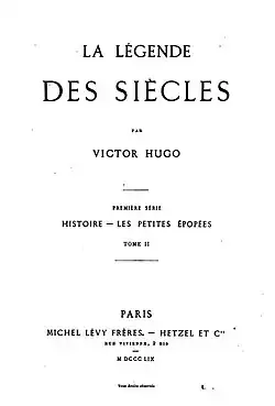 Titulní list prvního vydání roku 1859,