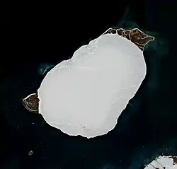 Ostrov ze satelitu Sentinel 2 (2018)