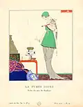 Redfern, večerní šaty, ilustrace publikovaná v La Gazette du bon ton (1914)