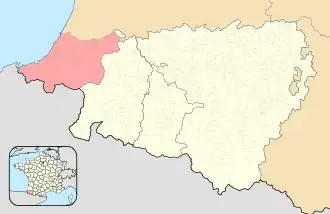 Lapurdie v rámci Pyrénées-Atlantiques