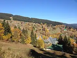 Pohled na stráň Labská