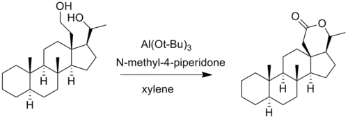 Oppenauerova oxidace diolu