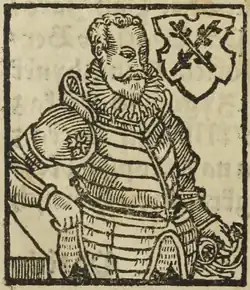 Ladislav Berka z Dubé a Lipé (B. Paprocký, Zrcadlo slavného Markrabství moravského, 1593)
