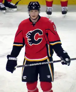 Ladislav Šmíd v dresu Calgary Flames