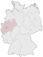 Wuppertal na mapě