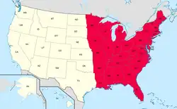 Chaldejská eparchie svatého Tomáše Apoštola v Detroitu na mapě