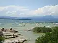 pohled na západ od Sirmione