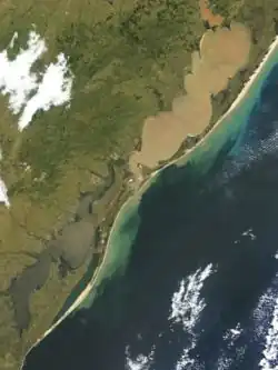 satelitní snímek Lagoa dos Patos