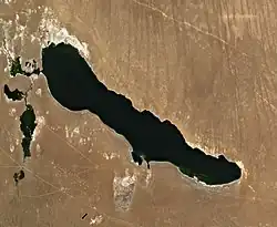 Jezero ze satelitu Sentinel 2 (2022)