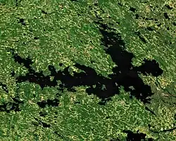 Jezero ze satelitu Sentinel-2 (2022)