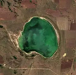 Jezero ze satelitu Sentinel 2 (2022)