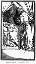 Robert Anning Bell: Othello, ilustrace z roku 1899.