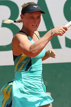 Suzan Lamensová v kvalifikaci French Open 2022