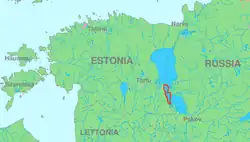 Teplé jezero na mapě