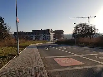 Pohled od Kolbenovy jižním směrem