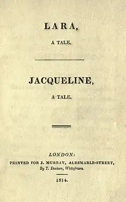 První vydání poemy roku 1814