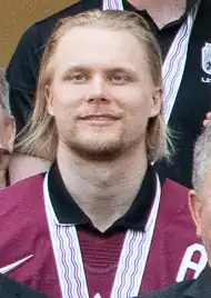 Ābols v dresu lotyšské reprezentace