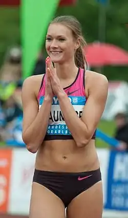 Laura Ikaunieceová na vícebojařském mítinku Hypomeeting 2013