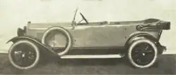 Laurin & Klement A určený pro vítěze vylosovaného z návštěvníků XV. Mezinárodní výstavy automobilů v Praze (1923)