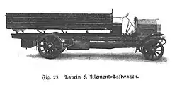 Laurin & Klement H, patrně typ HL (Allgemeine Automobil-Zeitung, 1909)
