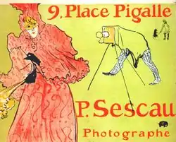 Henri de Toulouse-Lautrec, reklamní plakát pro ateliér Paula Sescaua, 1896