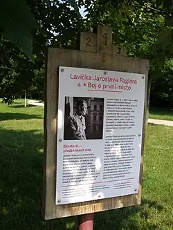 Doprovodná cedule s popisem