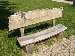 Celkový pohled na lavičku