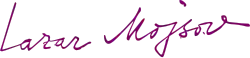 Lazar Mojsov – podpis