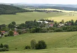 pohled na Lbosín z rozhledny Špulka