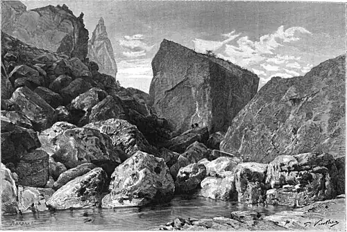 pohled na Pas de Soucy v roce 1886