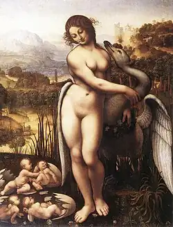 Leonardo da Vinci – Leda s labutí (1505-1510)