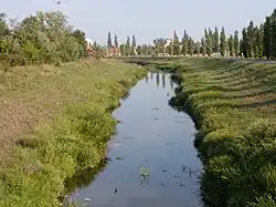 Ledava ve městě Lendava