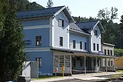 Nádražní budova v roce 2020