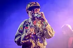 Lee „Scratch“ Perry při koncertu v Mnichově, 2016