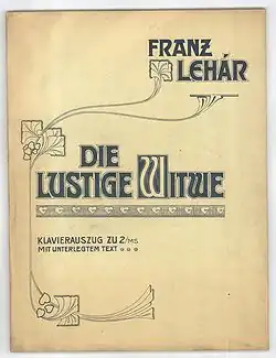 Klavírní výtah z operety Veselá vdova