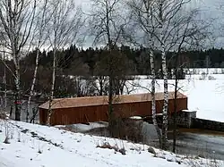 Pohled na lávku ze silnice