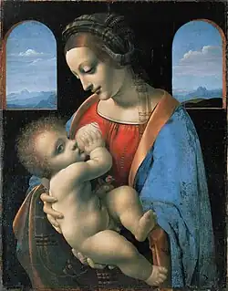 Leonardo da Vinci: Madonna Litta, kolem 1490