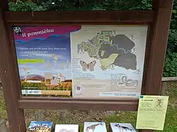 Informační panel na naučné stezce